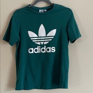 Adidas Kids Teal T-Shirt with White Logo